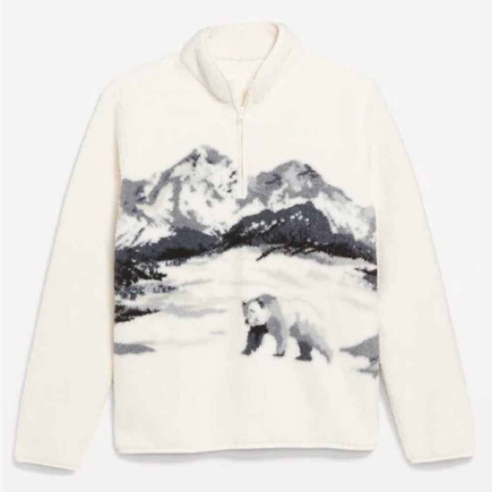 Old Navy Cream Fleece Jacket